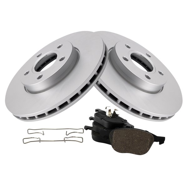 TRQ® - Front Driver Side Disc Brake Kit with Ceramic Pads