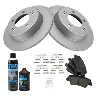 TRQ® - Rear Disc Brake Kit with Ceramic Pads