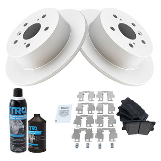 TRQ® - Rear Disc Brake Kit with Semi-Metallic Pads