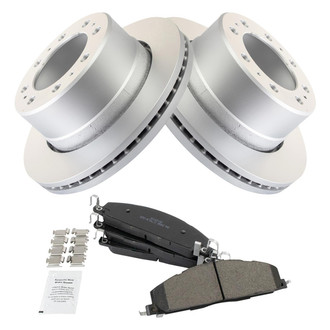 TRQ® - Rear Disc Brake Kit with Semi-Metallic Pads