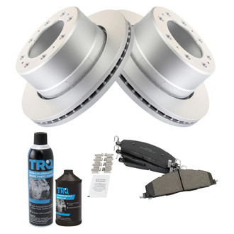 TRQ® - Rear Disc Brake Kit with Semi-Metallic Pads