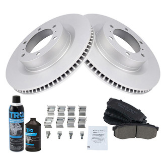 TRQ® - Rear Disc Brake Kit with Ceramic Pads
