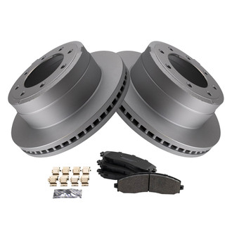 TRQ® - Rear Disc Brake Kit with Semi-Metallic Pads