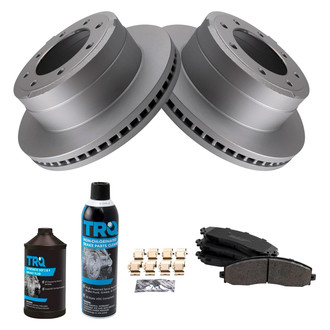TRQ® - Rear Disc Brake Kit with Semi-Metallic Pads