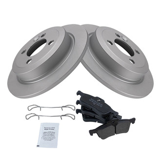 TRQ® - Rear Disc Brake Kit with Semi-Metallic Pads