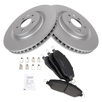 TRQ® - Front Disc Brake Kit with Semi-Metallic Pads