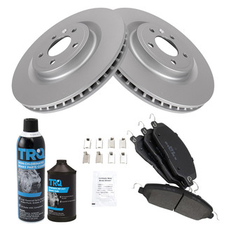 TRQ® - Front Disc Brake Kit with Semi-Metallic Pads