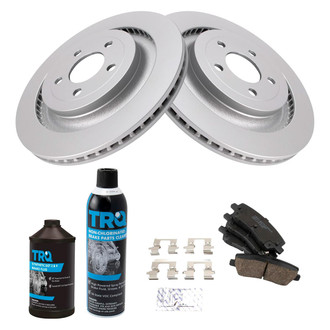 TRQ® - Rear Disc Brake Kit with Ceramic Pads