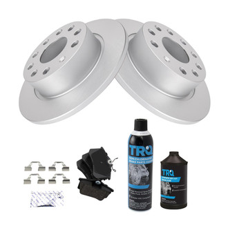TRQ® - Rear Disc Brake Kit with Ceramic Pads