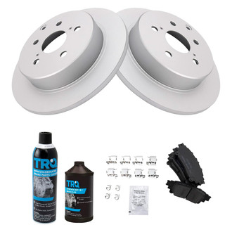 TRQ® - Rear Disc Brake Kit with Ceramic Pads
