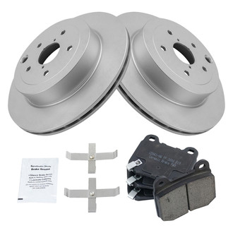 TRQ® - Rear Disc Brake Kit with Ceramic Pads