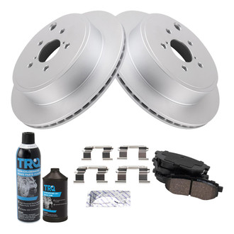 TRQ® - Rear Disc Brake Kit with Ceramic Pads