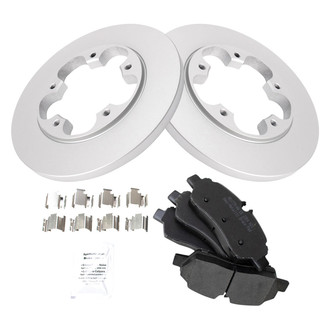 TRQ® - Rear Disc Brake Kit with Semi-Metallic Pads
