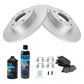 TRQ® - Rear Passenger Side Disc Brake Kit with Ceramic Pads