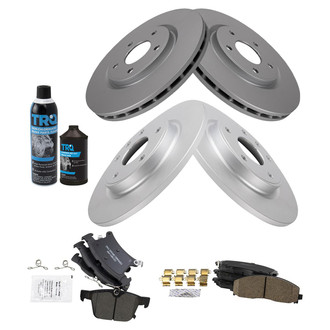 TRQ® - Front and Rear Disc Brake Kit with Ceramic Pads