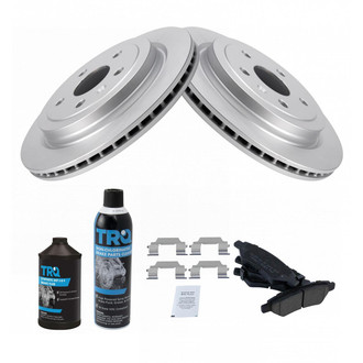 TRQ® - Rear Disc Brake Kit with Ceramic Pads