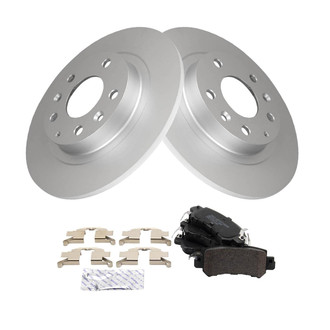 TRQ® - Rear Disc Brake Kit with Semi-Metallic Pads