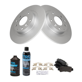 TRQ® - Rear Disc Brake Kit with Semi-Metallic Pads