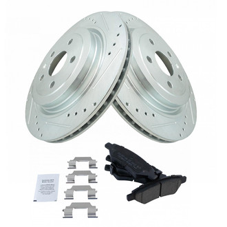 TRQ® - Performance Ceramic Rear Brake Kit