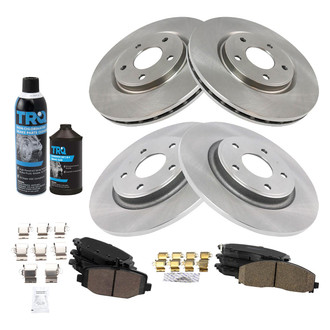 TRQ® - Performance Ceramic Front and Rear Brake Kit