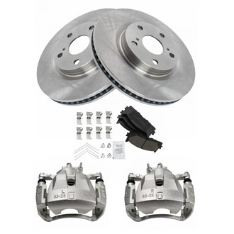 TRQ® - Front Disc Brake Kit with Ceramic Pads and Calipers