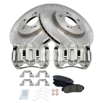 TRQ® - Front Disc Brake Kit with Ceramic Pads and Calipers