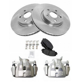 TRQ® - Front Disc Brake Kit with Ceramic Pads and Calipers