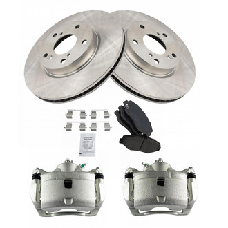 TRQ® - Front Disc Brake Kit with Ceramic Pads and Calipers