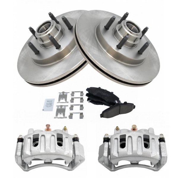 TRQ® - Ceramic Brake Pad & Rotor Kit with Calipers