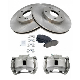 TRQ® - Front Disc Brake Kit with Ceramic Pads and Calipers