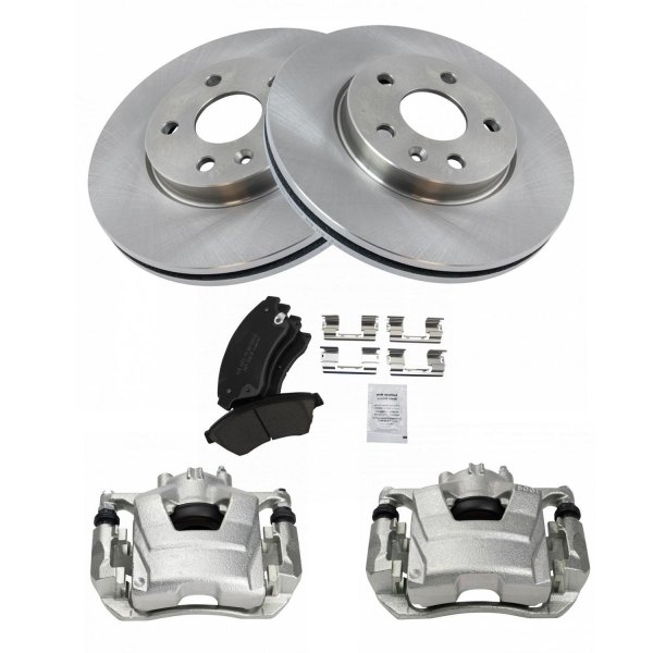 TRQ® - Ceramic Brake Pad & Rotor Kit with Calipers