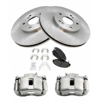 TRQ® - Front Disc Brake Kit with Ceramic Pads and Calipers