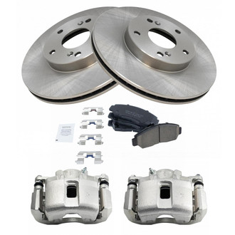 TRQ® - Front Disc Brake Kit with Ceramic Pads and Calipers