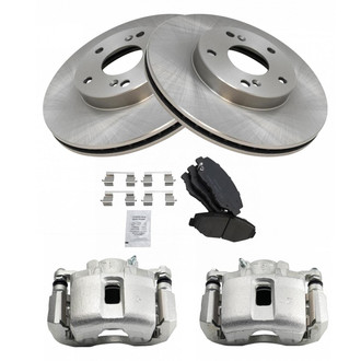 TRQ® - Front Disc Brake Kit with Ceramic Pads and Calipers