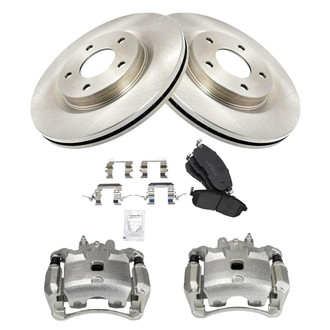 TRQ® - Front Disc Brake Kit with Ceramic Pads and Calipers