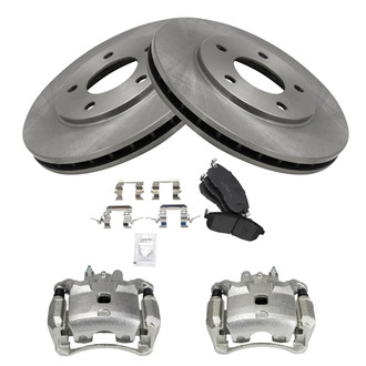 TRQ® - Front Disc Brake Kit with Ceramic Pads and Calipers