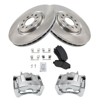 TRQ® - Front Disc Brake Kit with Ceramic Pads and Calipers