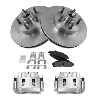 TRQ® - Front Disc Brake Kit with Ceramic Pads and Calipers