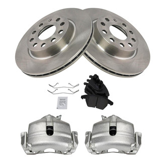 TRQ® - Front Disc Brake Kit with Ceramic Pads and Calipers
