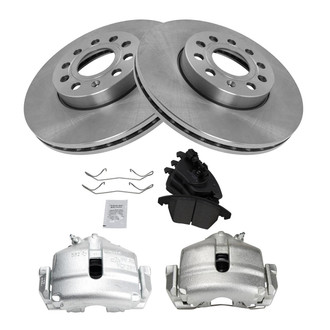 TRQ® - Front Disc Brake Kit with Ceramic Pads and Calipers