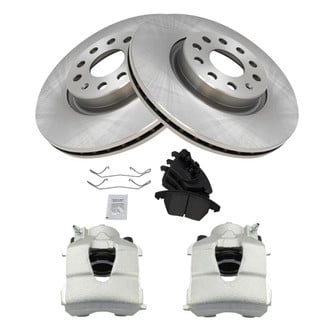 TRQ® - Disc Brake Kit with Semi-Metallic Pads and Calipers