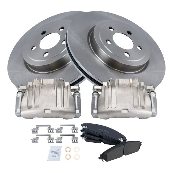 TRQ® - Ceramic Brake Pad & Rotor Kit with Calipers