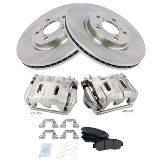 TRQ® - Front Disc Brake Kit with Ceramic Pads and Calipers
