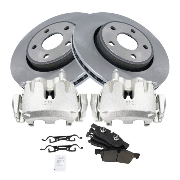 TRQ® - Ceramic Brake Pad & Rotor Kit with Calipers