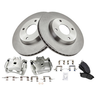 TRQ® - Disc Brake Kit with Ceramic Pads and Calipers