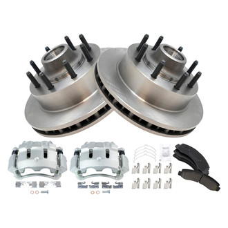 TRQ® - Front Disc Brake Kit with Ceramic Pads and Calipers