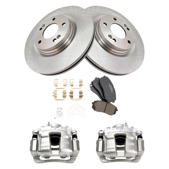 TRQ® - Performance Ceramic Front Brake Kit with Calipers