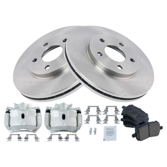 TRQ® - Front Disc Brake Kit with Ceramic Pads and Calipers