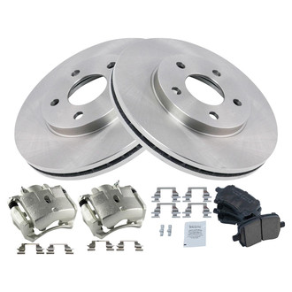 TRQ® - Front Disc Brake Kit with Ceramic Pads and Calipers