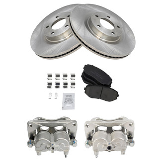 TRQ® - Front Disc Brake Kit with Ceramic Pads and Calipers